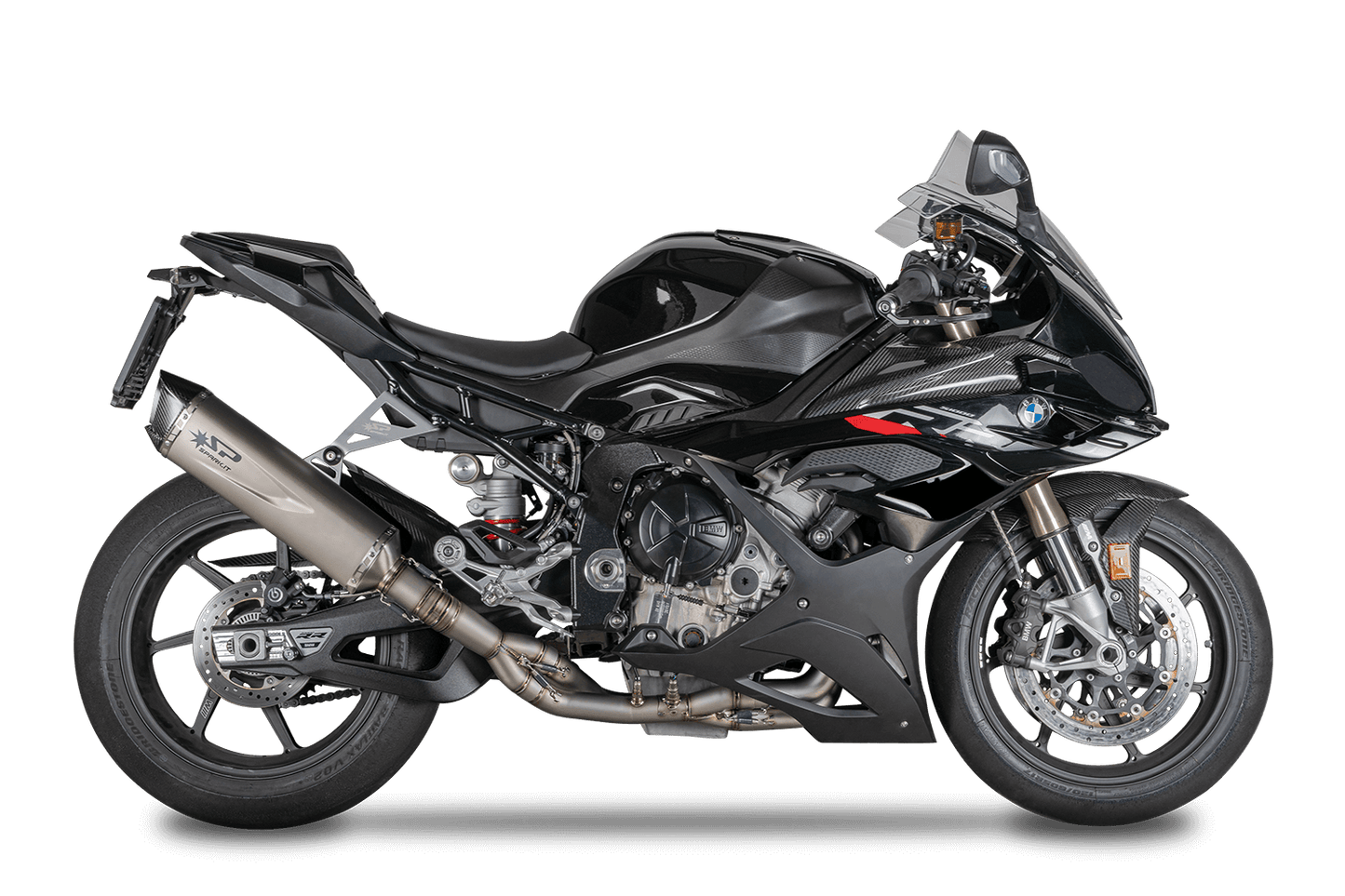 Ligne complète SPARK Collecteur inox EVO 2023 + silencieux Force EVO Titane longueur 450mm