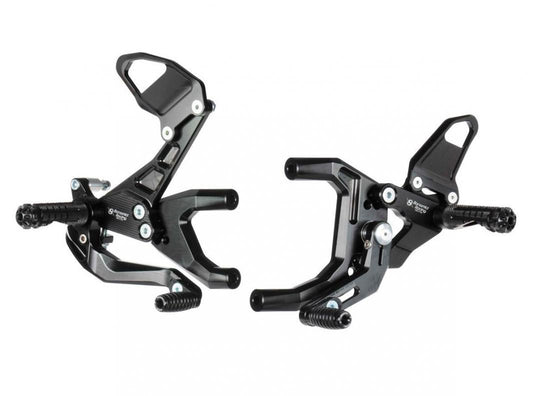 Commandes reculées réglable - Noir Ducati 1199-1299-899-959