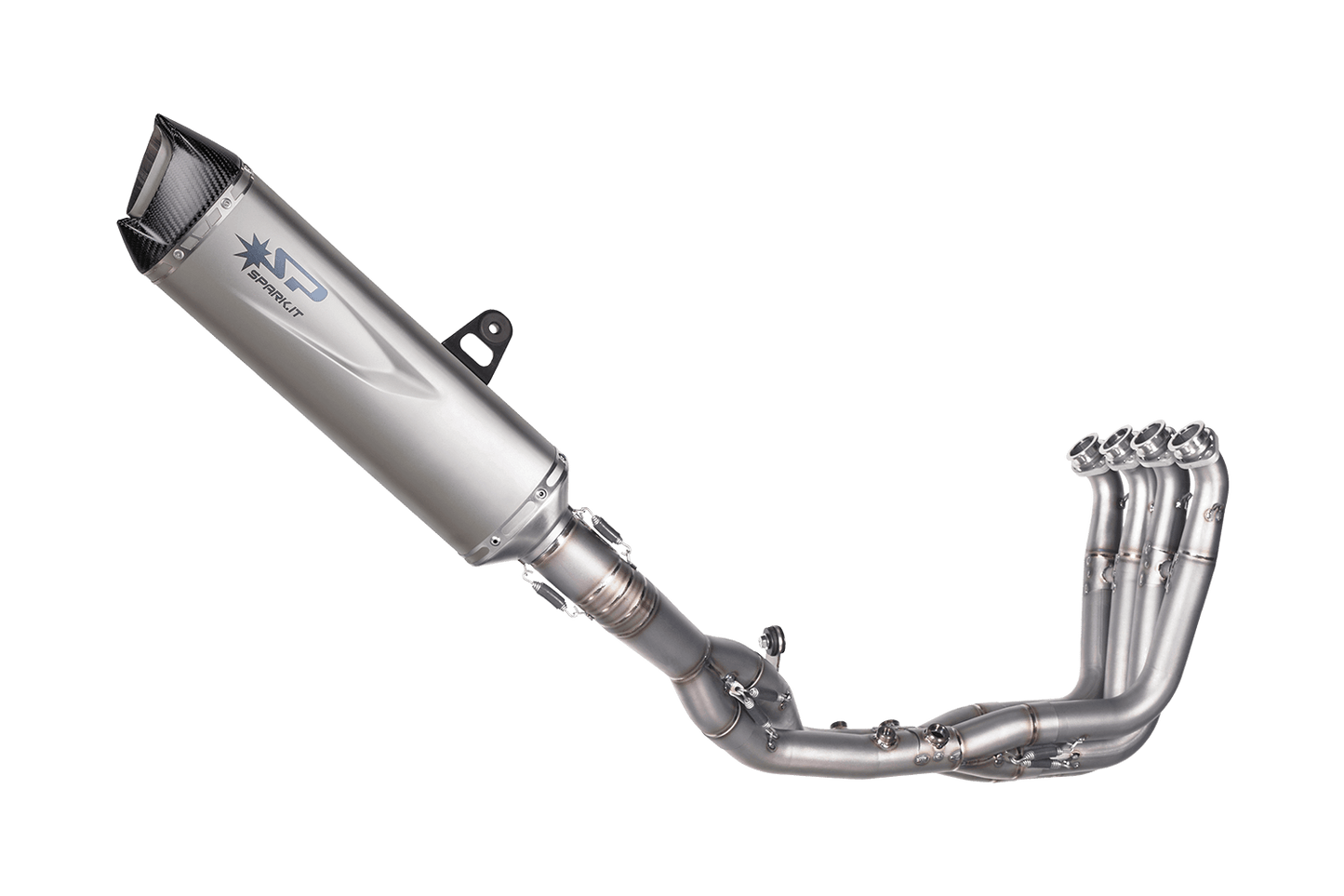 Ligne complète SPARK Collecteur inox EVO 2023 + silencieux Force EVO Titane longueur 450mm