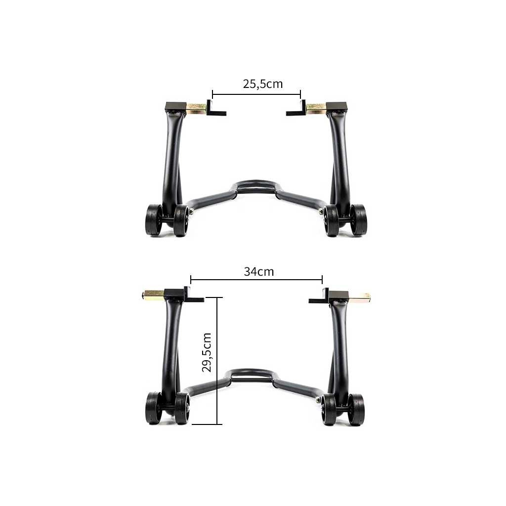 Béquille arrière universelle a support caoutchouc