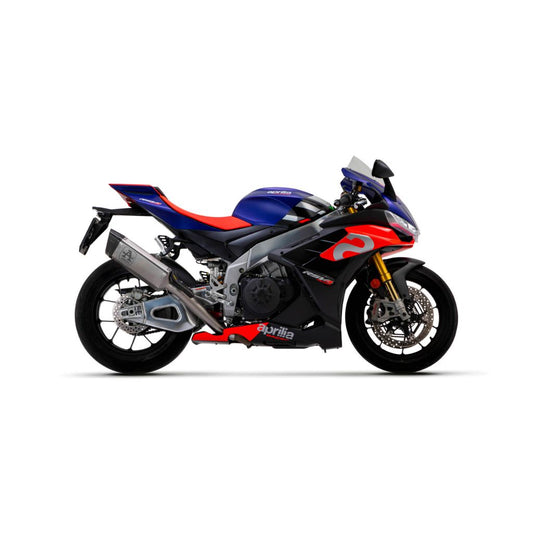 Silencieux Arrow Pista inox et embout carbone pour Aprilia RSV4 21-25 / Tuono V4 21-25