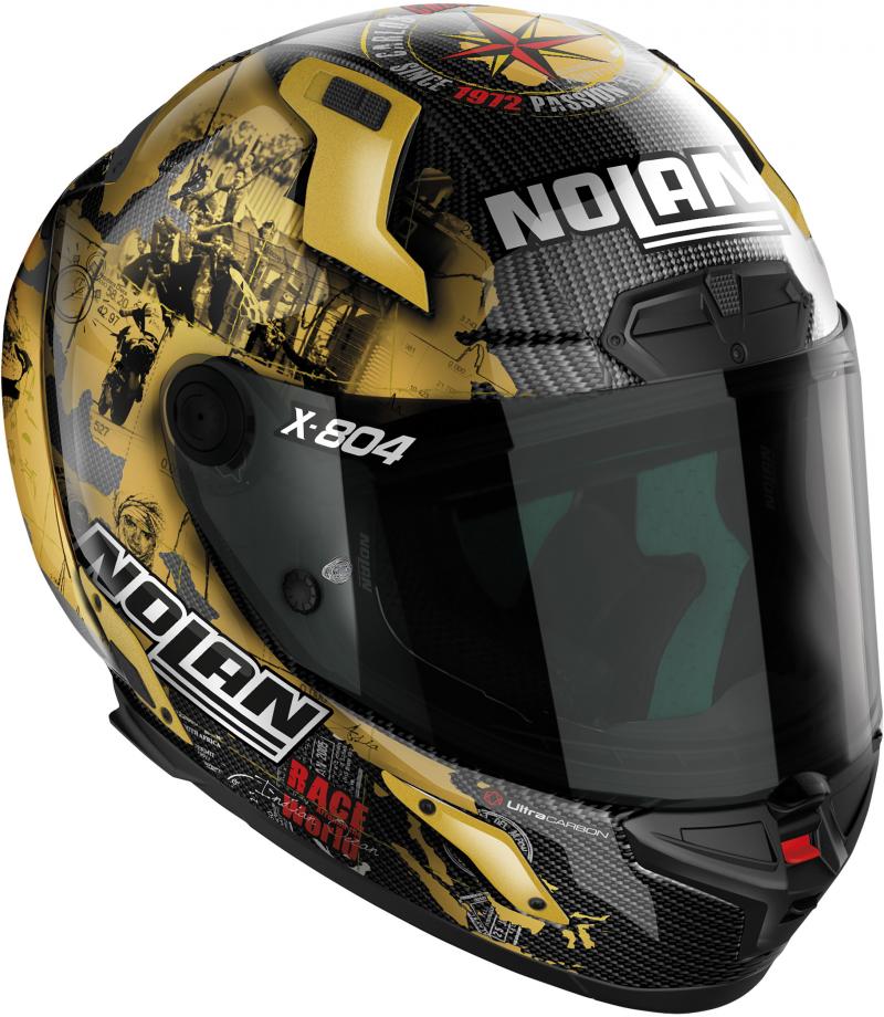 Casque Nolan X804rs Checa replica gold